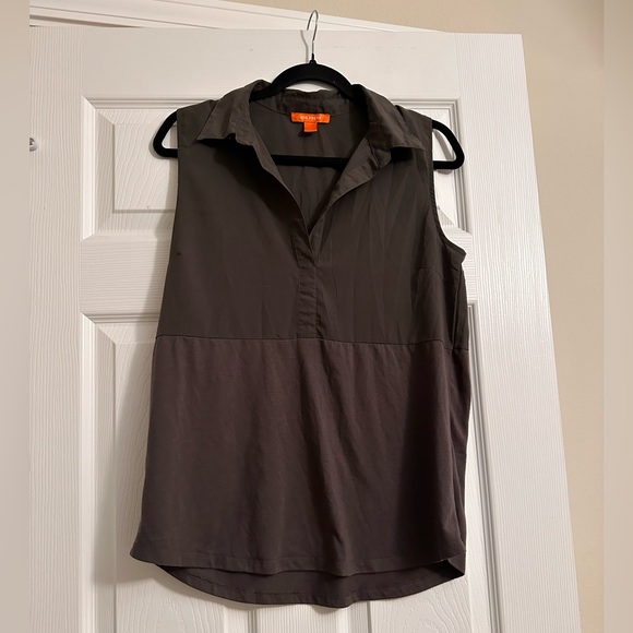 Joe Fresh Tops - Joe Fresh Grey Tank Top With Collar Size M